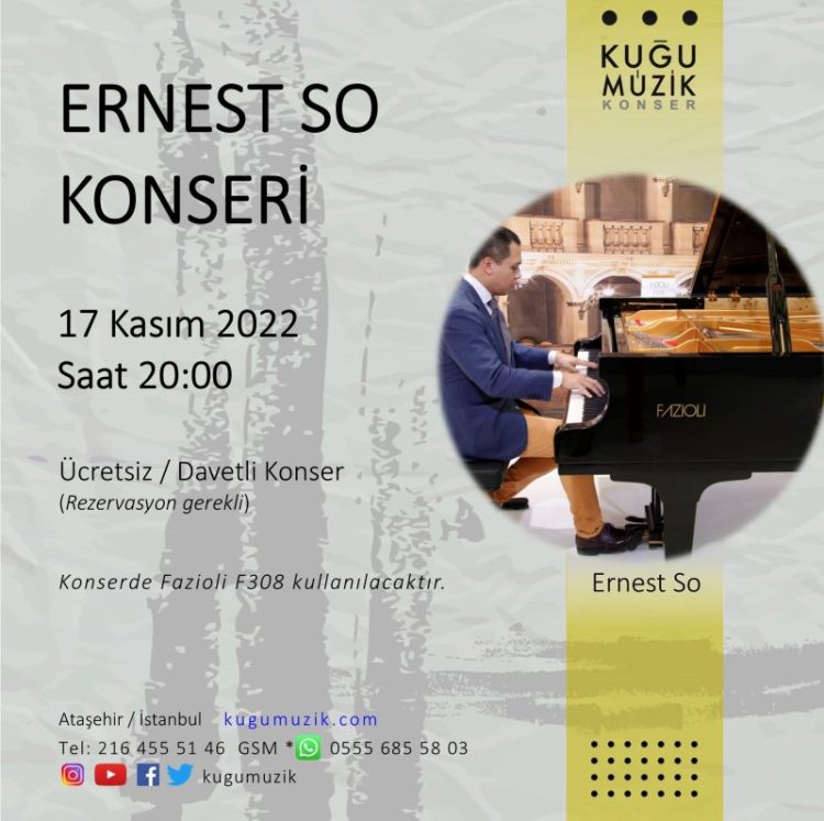Ernest So Konseri Fazioli F308 Grand Piyano ile