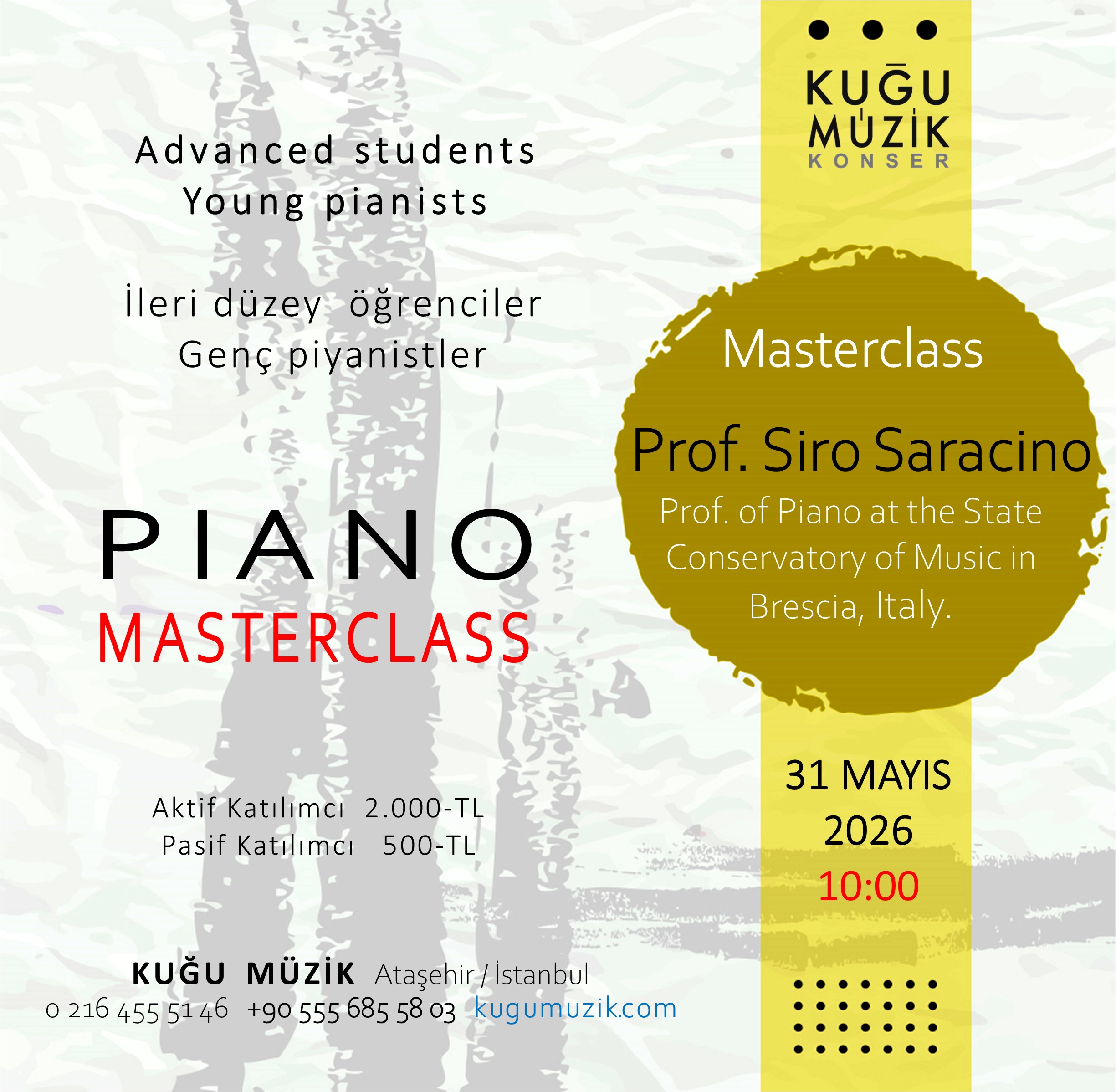 Piano Masterclass Siro Saracino